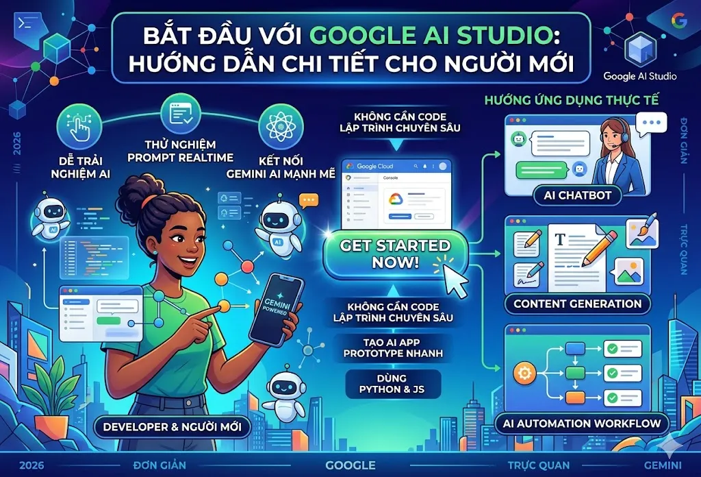 Bắt Đầu Với Google AI Studio: Hướng Dẫn Chi Tiết Cho Người Mới Trong Kỷ Nguyên AI