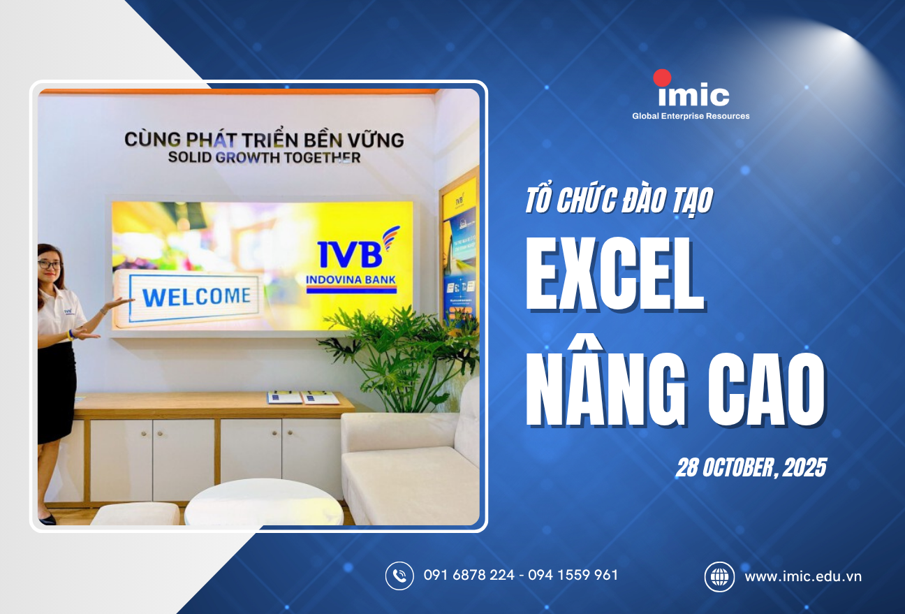 Đào tạo Excel Nâng Cao cùng Ngân hàng Indovina