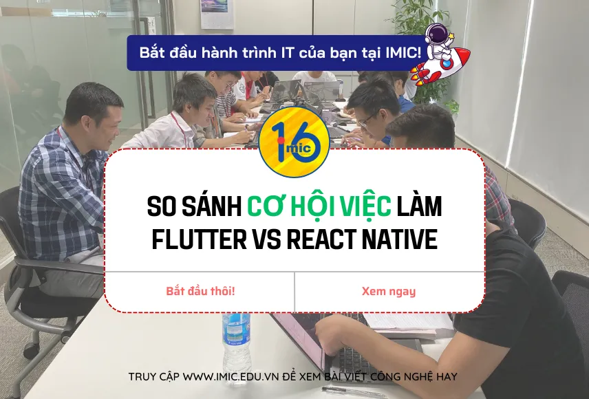 So sánh cơ hội việc làm: Flutter vs React Native