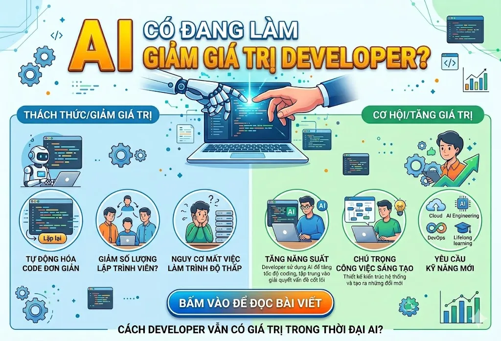 AI có đang làm giảm giá trị Developer?
